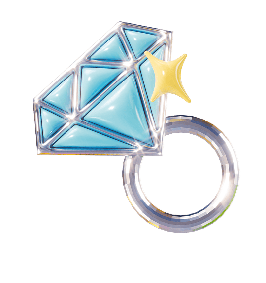 сверкающее кольцо с драгоценным камнем