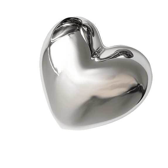 серебристое сердце